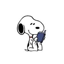 Imagen de Snoopy leyendo un libro